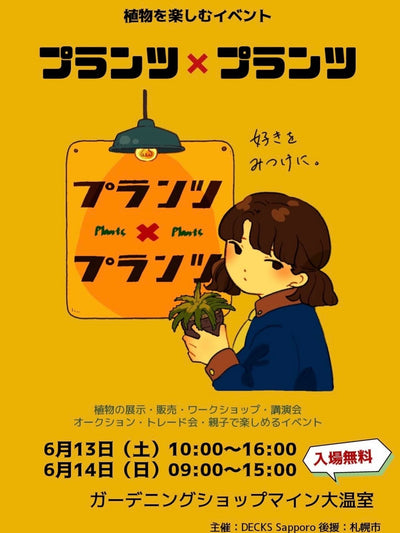 6月13日(土)・14日(日) 【プランツ×プランツ】へ出店いたします！