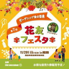 11月29日(土)　第7回 花友フェスタin福岡 出店いたします！